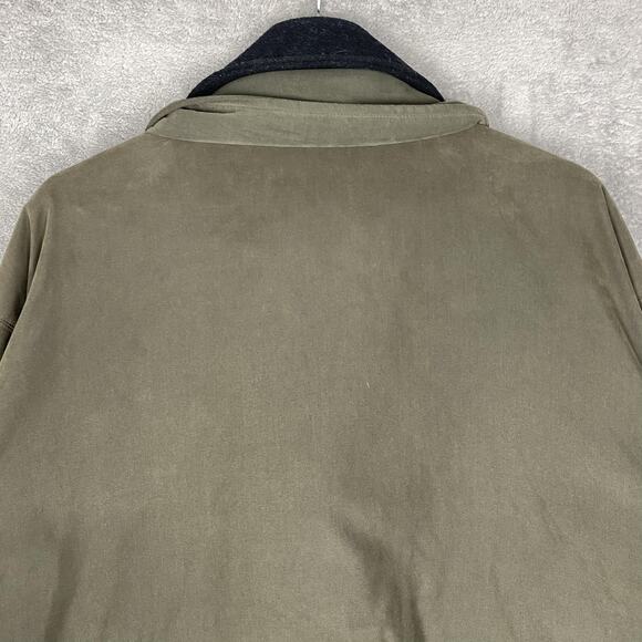 Baracuta Jacket Mens XL Green Quilted Lined Full Zip Coat Removable Liner Parka - Picture 6 of 16